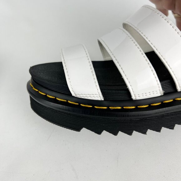 Dr Martens Womens Blaire White Patent Leather Strap Sandals Platform size 7 - Picture 11 of 16